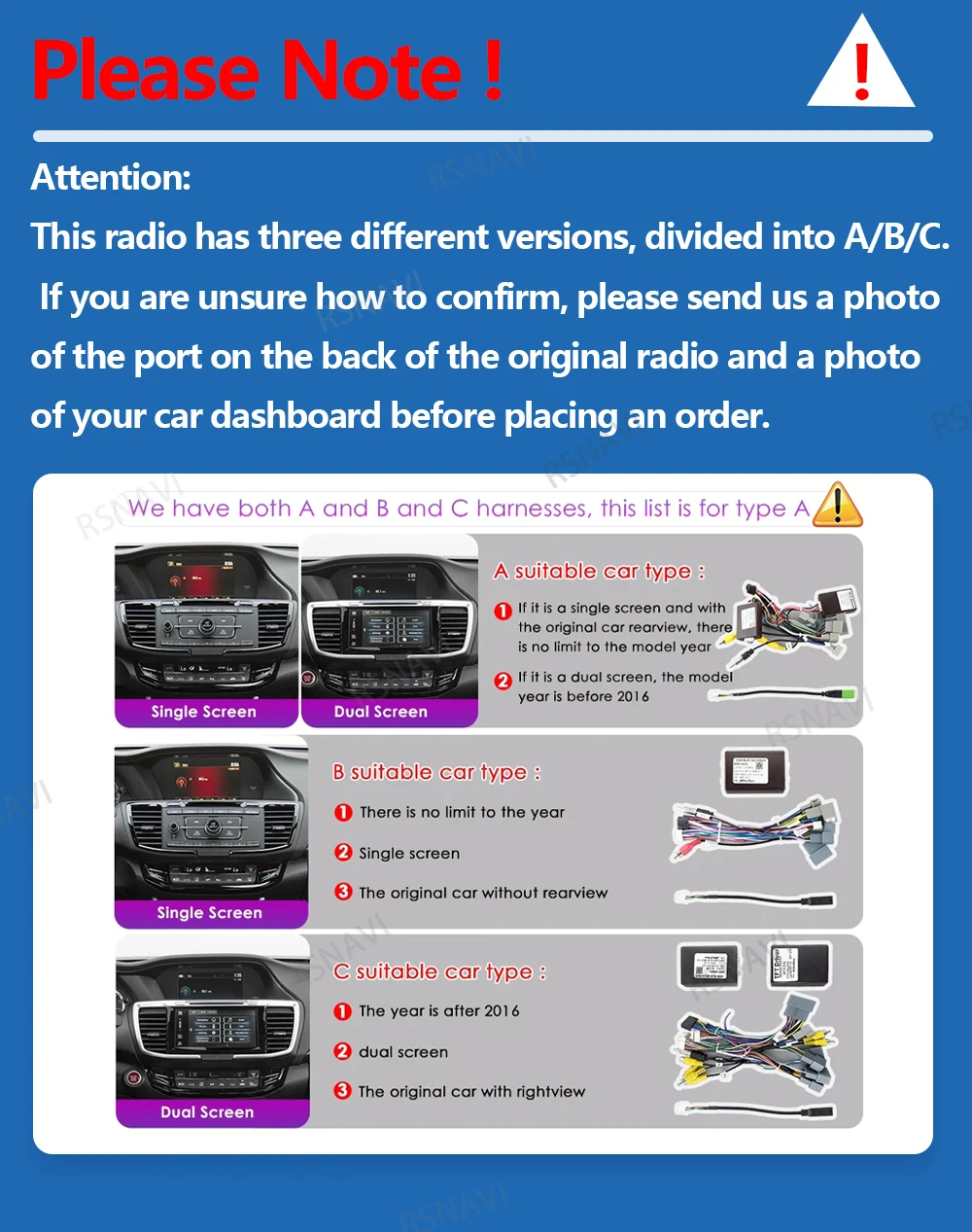 Android 16 CarPlay Car Radio For Honda Accord 9 2013 2014 2015 2016 2017 Multimedia Navigation GPS Stereo video 360 Camera Auto