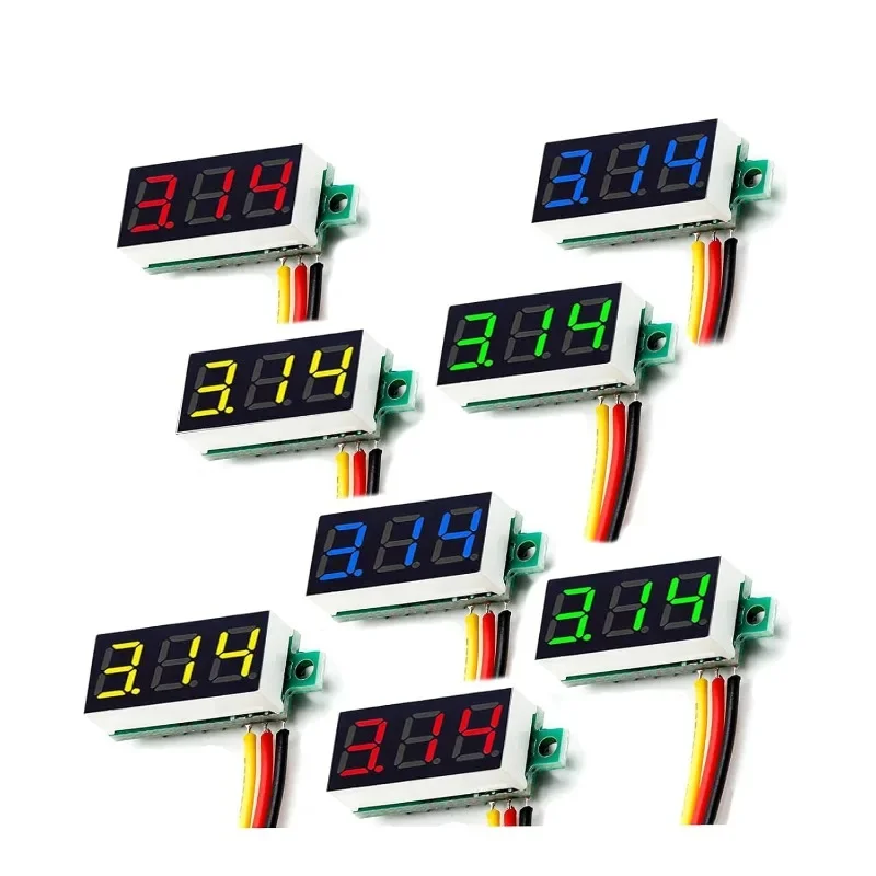 8PCS Mini Digital Voltmeter Gauge Tester 0.28