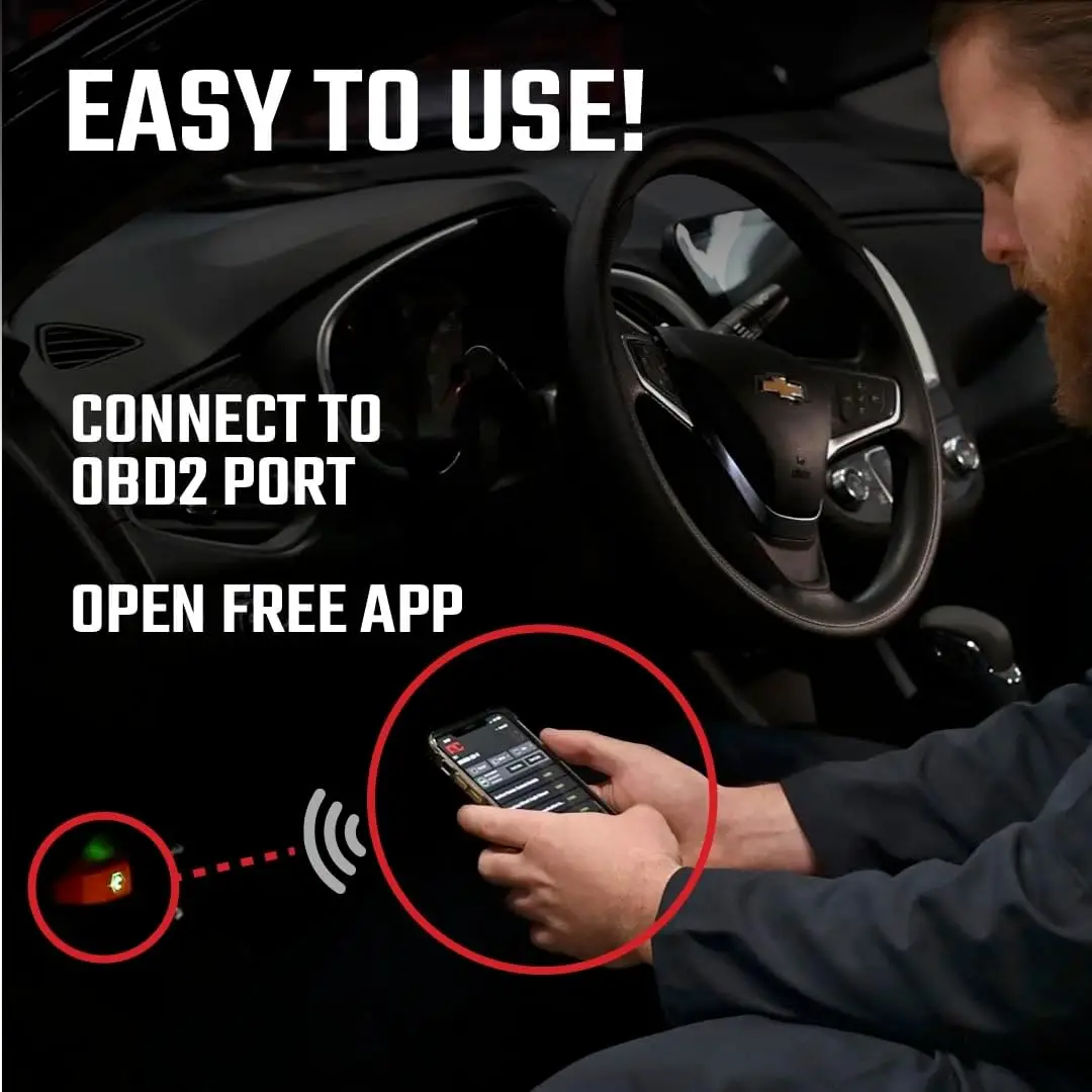 Ferramenta profissional de diagnóstico automático OBD-II para mais de 1996 carros, compatível com iPhone e Android, reparo e ajuste de automóveis