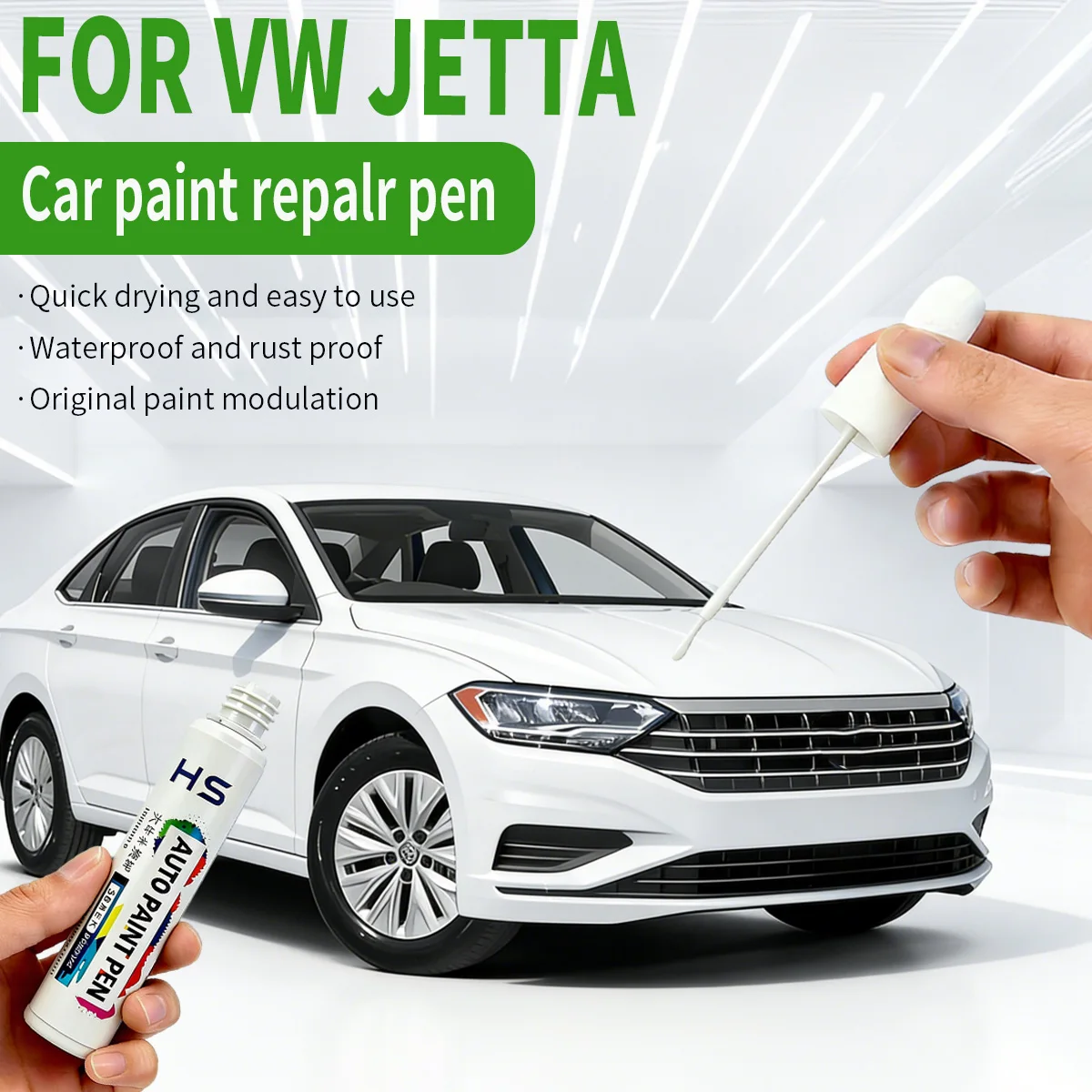 

Ручка-корректор для удаления царапин и ремонта краски для Volkswagen Jetta: Oryx White, Deep Black, Platinum Gray, Pure White, Pyrite Silver, King Red