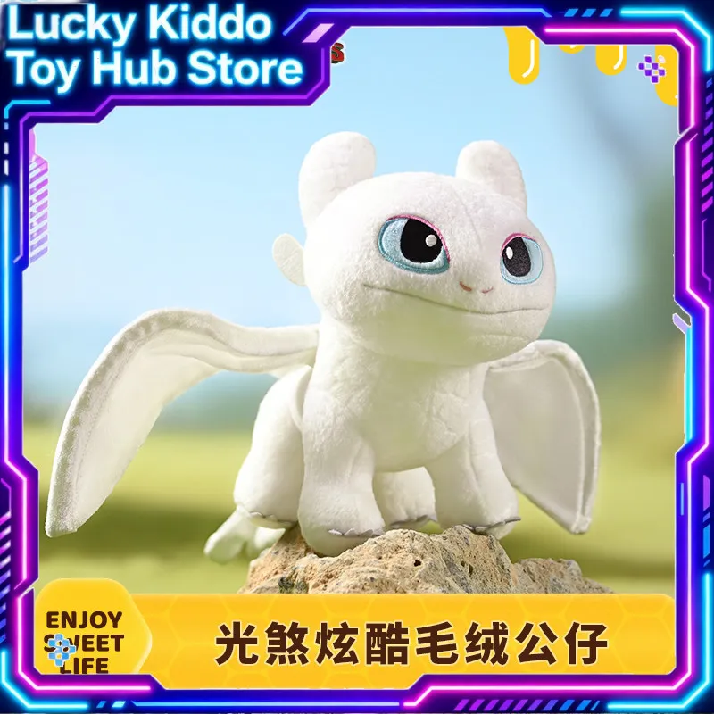 

Оригинальная плюшевая игрушка Potdemiel Light Fury из мультфильма «Как приручить дракона», мягкая кукла-обнимашка, белый подарок на день рождения, украшение для дома