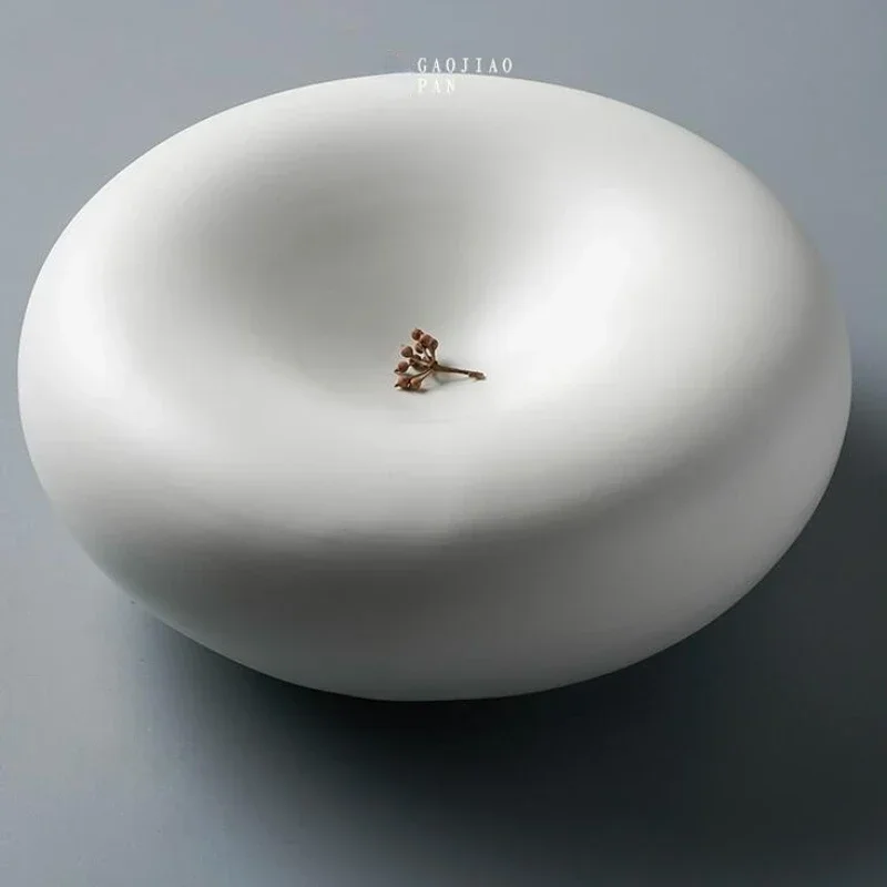 Creative Ceramic Western Food Plate Drawing Insulation Plate Cooking Tableware Round Artistic Conception Nest Plate Tableware