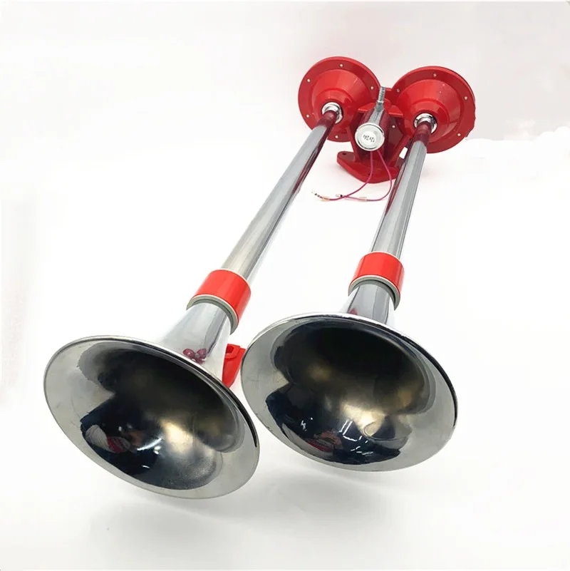 

24V 2 Tube air Horn for Truck Super Loud Train Ship Horn Automotive 12V/24v Zinc Alloy Two-tube Horn