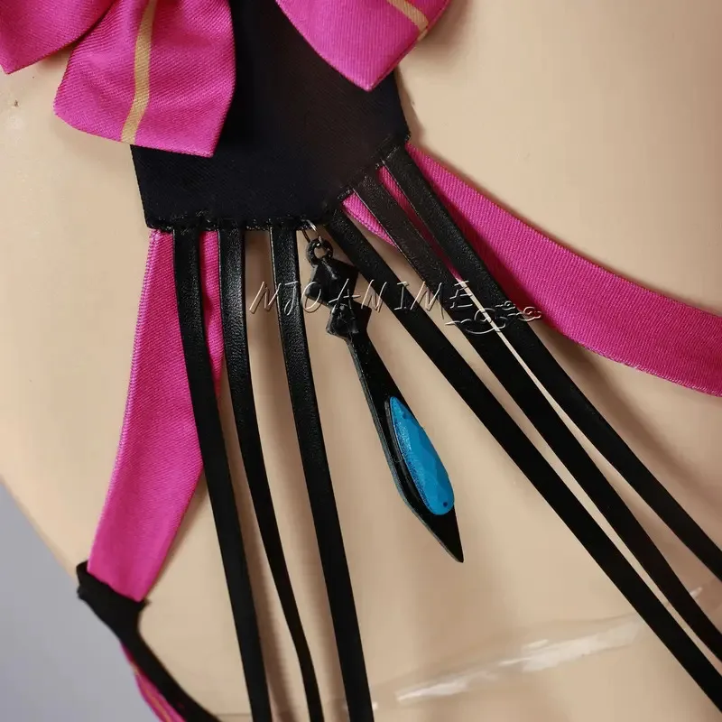 게임 Wuthering Waves Carlotta 코스프레 의상 드레스 가발 여성 할로윈 롤 플레잉 슈트 sk;m1