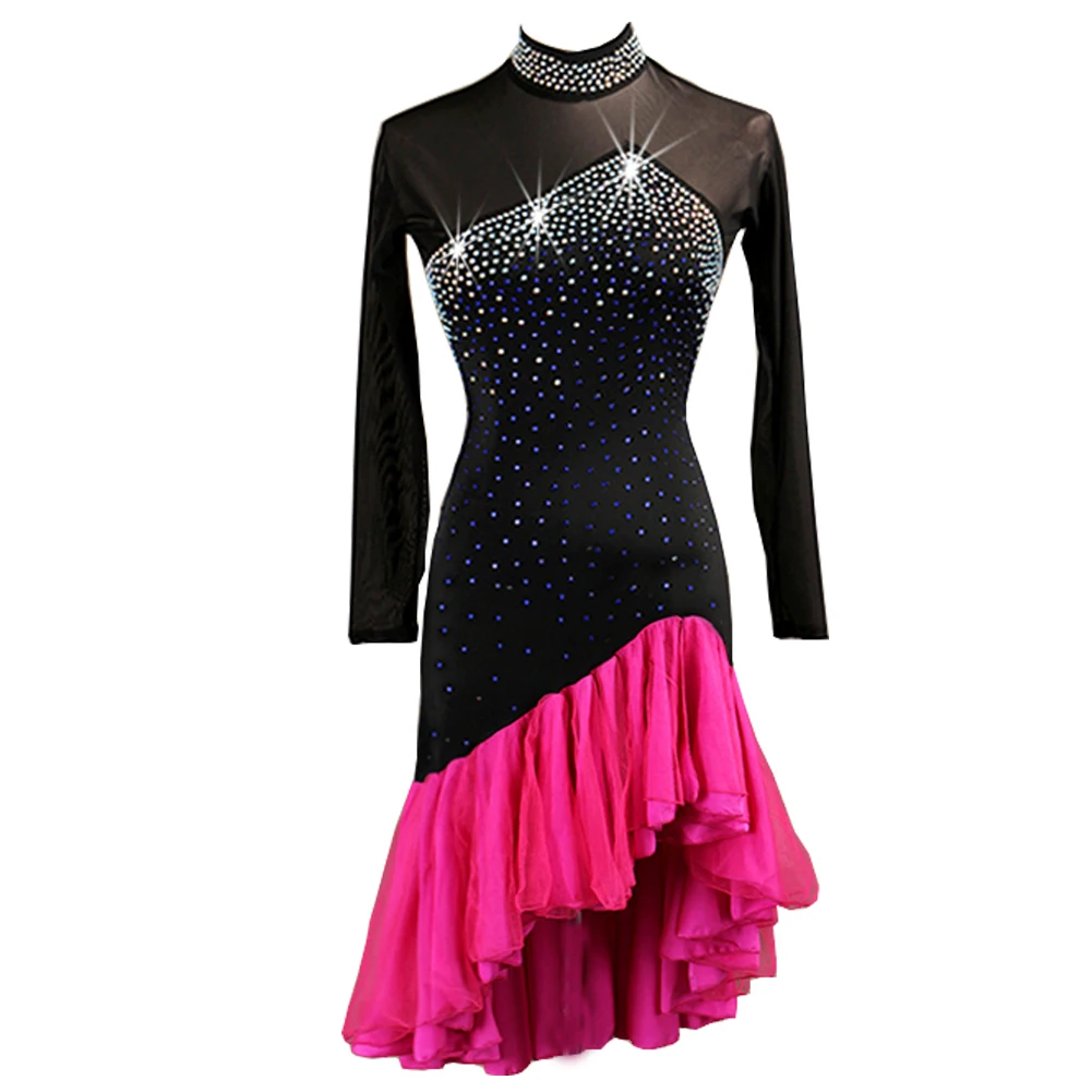 Latin Dance Dress Women Latin Dance Competition Dresses Fringed Dress Salsa Costumes Ballroom Tango 3 Choices