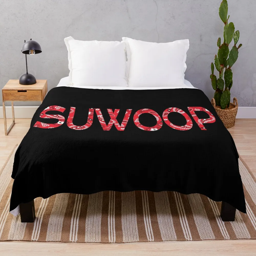 

SUWOOP bandana pattern Throw Blanket sofa Sofa Throw Blanket