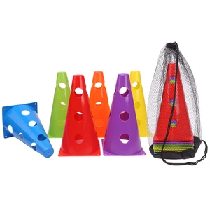 Golftrainingsausrüstung, perforierter Eimer für Geschwindigkeit und Beweglichkeit, Eiskegel, Hinderniskegel, 23 cm, 1 Set 6 Hauptverkäufe Agility Kit - №5