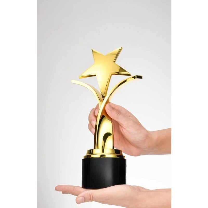 Trophy Creative Pentagram Excellent Employee Performance Trophy Free lettering