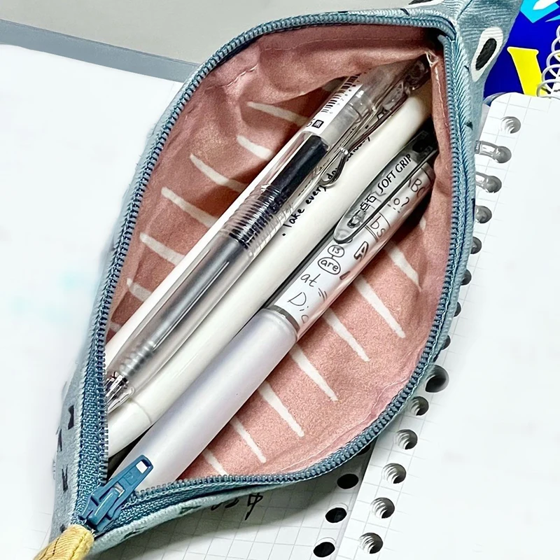 1Pc Cute Simulation Pencil Case Kawaii Cartoon Zipper Pencil Box Large Capacity Portable Storage Bag Stationery Holder Pen Bags