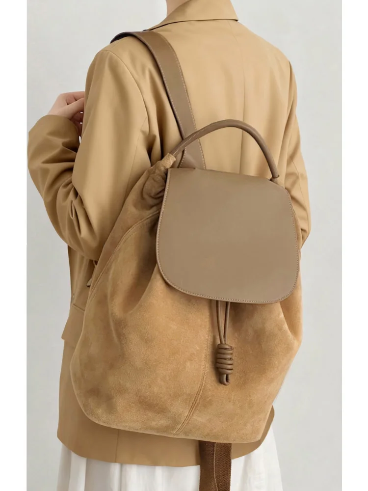 

2026 New Matte Leather Double oulder Bag for Women Commuting Travel Large Capaci Casual Bapa for Men