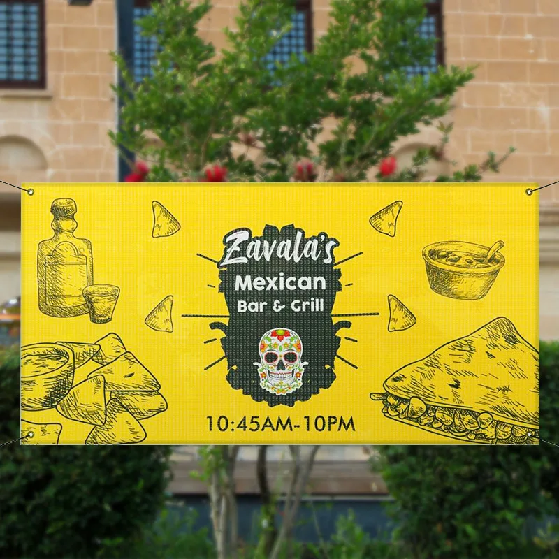 Custom Full Color Huge Vinyl Or Fabric Banner Flag for Advertising Promotion Celebration Sale Open Store Garage Sign