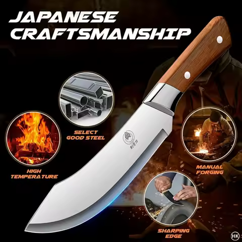 High-quality stainless steel kitchen knives Boning Knife with Knife Covers Fruit Knives Easy Meat Cutting for Chefs