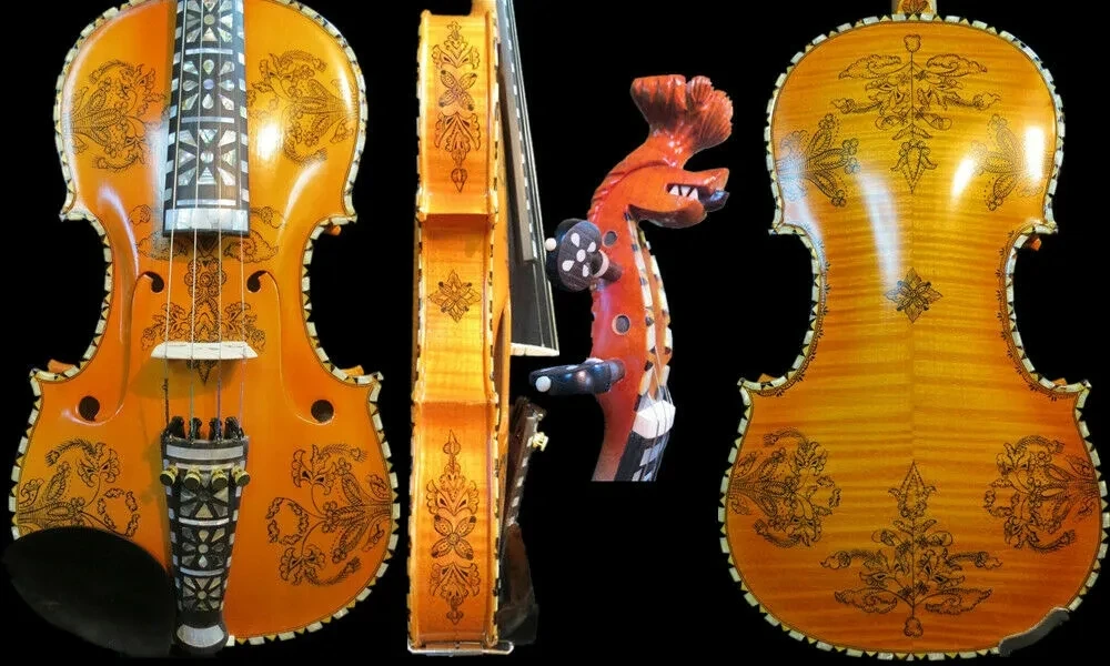 

Hand made Norwegian fiddle 4/4 violin 4*4 Hardanger fiddle,powerful sound Hardanger fiddle It best for you to collect Best