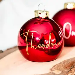 Personalized Christmas tree ball Custom Christmas ball personalised baby first Christmas Christmas ornaments Christmas ball