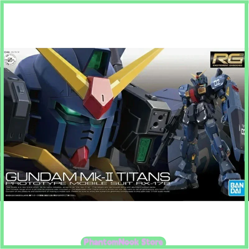 Bandai RG #07 1/144 RX-178 Gundam Mk-II Titans Mobile Suit Z Gundam Assembly Model Kit Movable Mecha