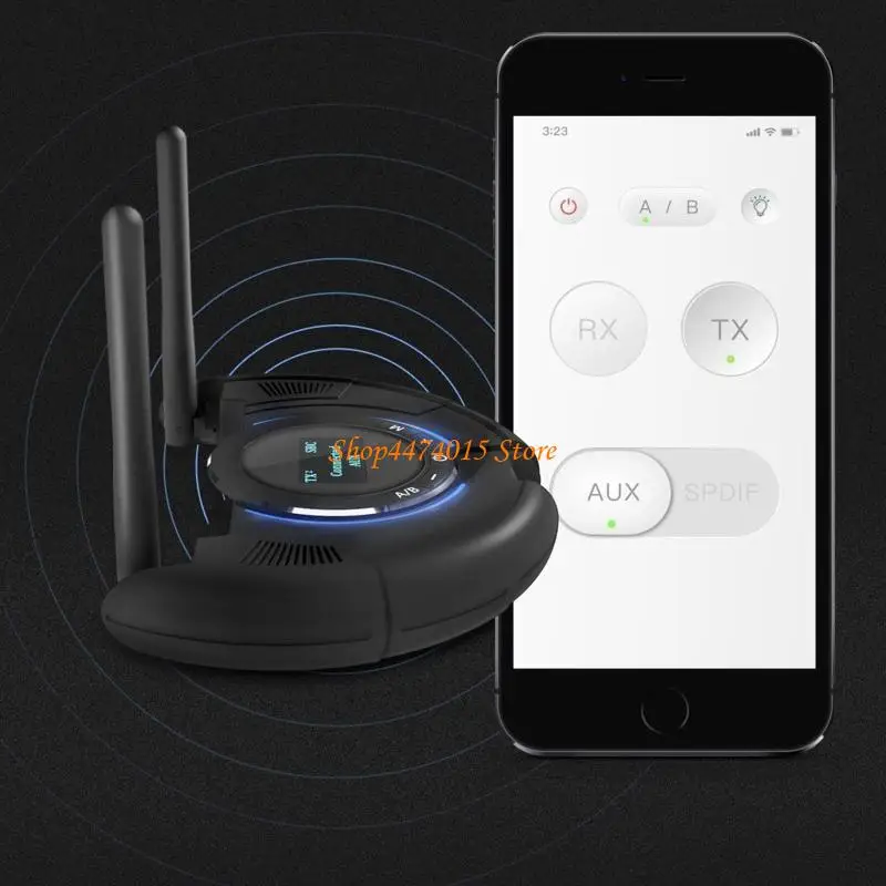 K1AA Bluetooth5.0-compatible Music Receiver Transmitter Hands-free Call Aux Adapter