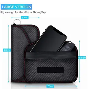 RF Signal Locking Bag Signal Block Car Key Faraday Bag Case of Anti-Radiating Wallet 10 MAIN SALES MOBILE SIGN BLOCKER - №9