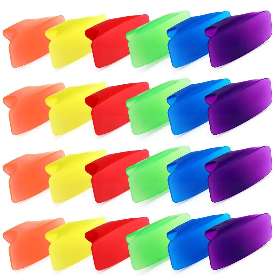 

24 Pack Toilet Bowl Deodorizer Rim Hanger Air Freshener Fruity Scent Toilet Bowl Fresheners for Bathroom Car Wardrobe Bright Col