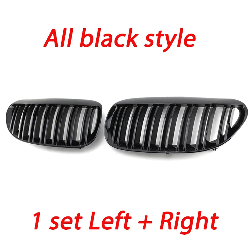 High quality ABS black Racing Grill Front Hood Kidney Grille Replacement For BMW 6 Series E63 E64 2DR 2004-2010 Car Stying