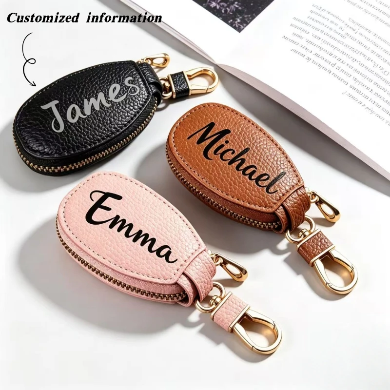 Anpassbarer Schlüsselorganizer mit Goldenem Reißverschluss, Kompakte Mehrfarbige Tasche für Zuhause & Täglichen Gebrauch, Ideales Geschenk für Feiertage Geburtstage – Detail 1