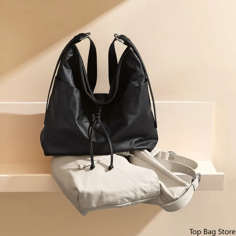 Timeless Work Shoulder Bag for Women Top Grain Leather Large Capacity Genuine Leather Tote Fashion Trend