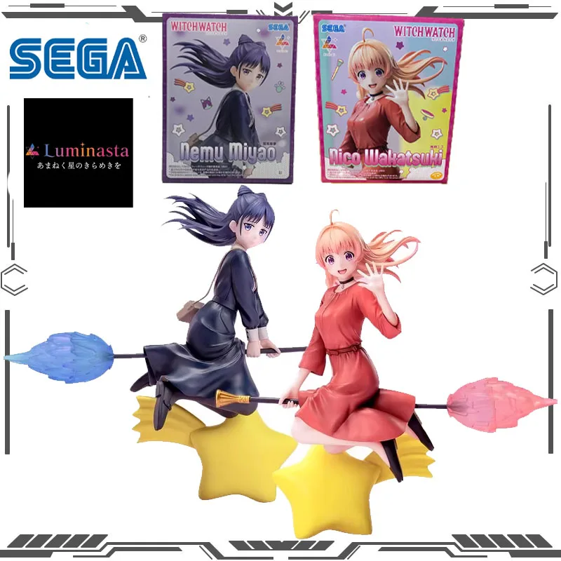 

Оригинальная фигурка SEGA Luminasta Witch and Familiar Miyao Nemu Nico Wakatsuki, игрушки для мальчиков и девочек, подарок, коллекционная модель