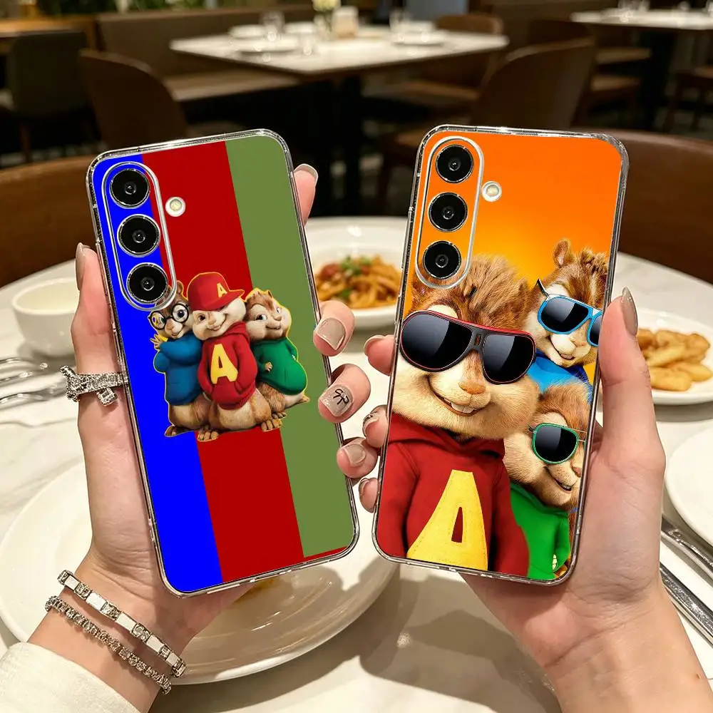 Funny- Chipmunks  Phone Case For Samsung A71, A70, A52, A51, A40, A30, A20 Transparent Cover