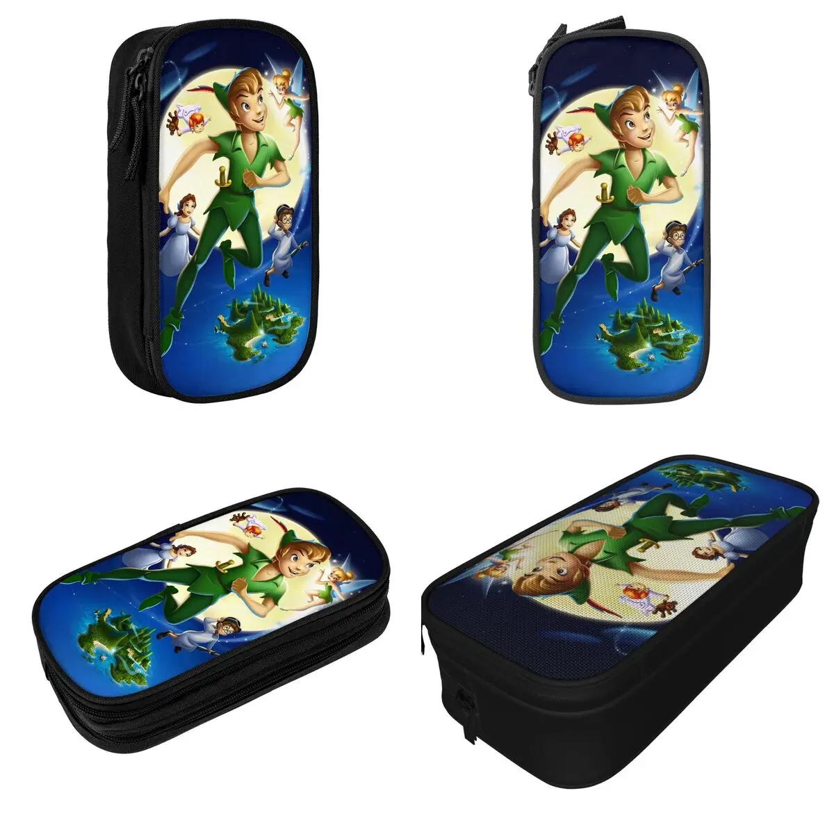 Peter Pan Cartoon Pencil Cases Famous Fairy Story Pen Pencil Bags Girl Boy Large Storage Students School Gifts Pencilcases