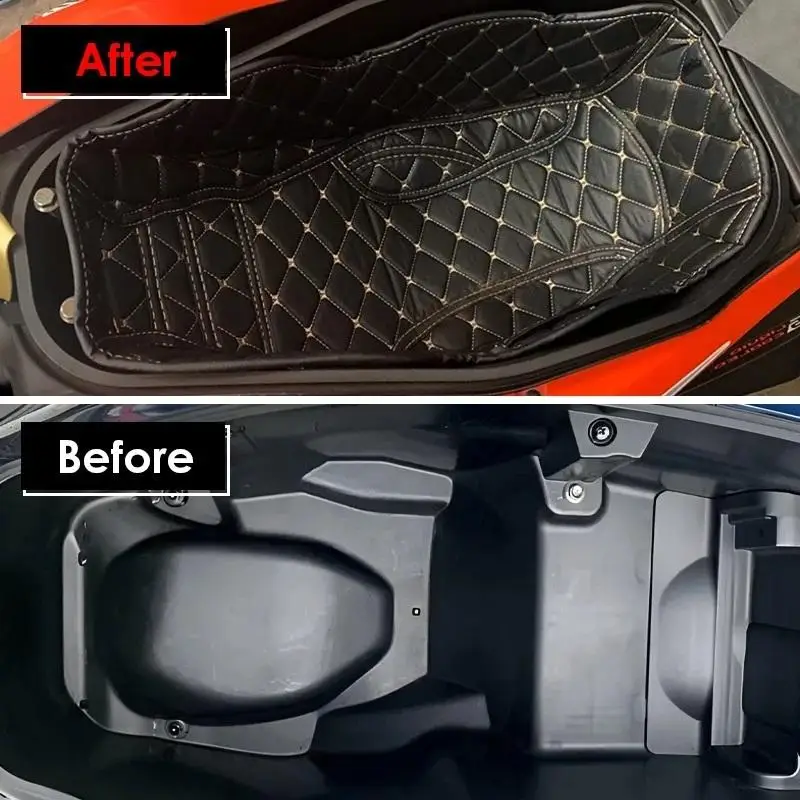 

For NMAX155 NMAX125 AEROX V1 V2 V3 Seat Bucket Parts Motorcycle Luggage Trunk Liner Seat Storage Box Inner Pad Protector