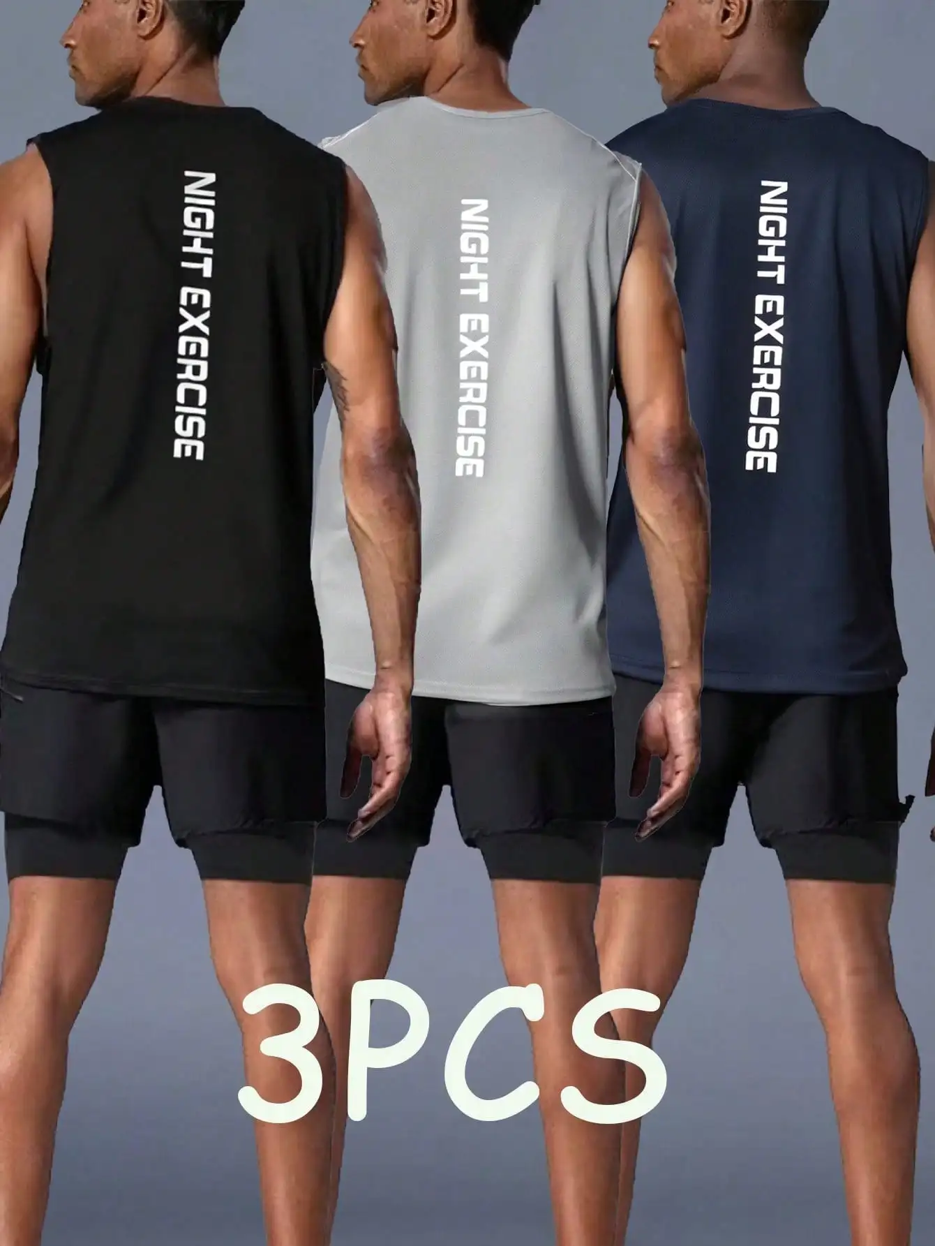 

【XS-3XL】Мужской летний спортивный жилет без рукавов, модный легкий дышащий топ с принтом для бега, фитнеса, футболка, верхняя одежда