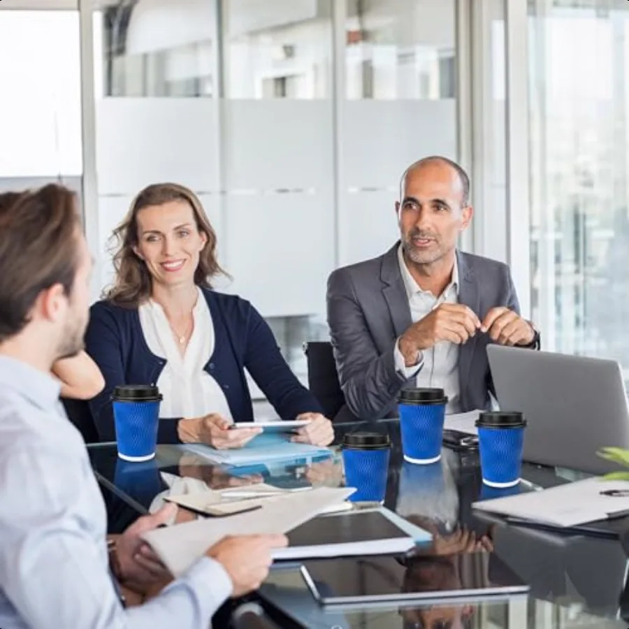 60 sztuk kubków do kawy 350 ml z pokrywkami, dwuścienny izolowany termicznie papierowy kubek z falistą ścianką, szczelny kubek do kawy na gorące napoje do zabrania się z nim na zewnątrz.