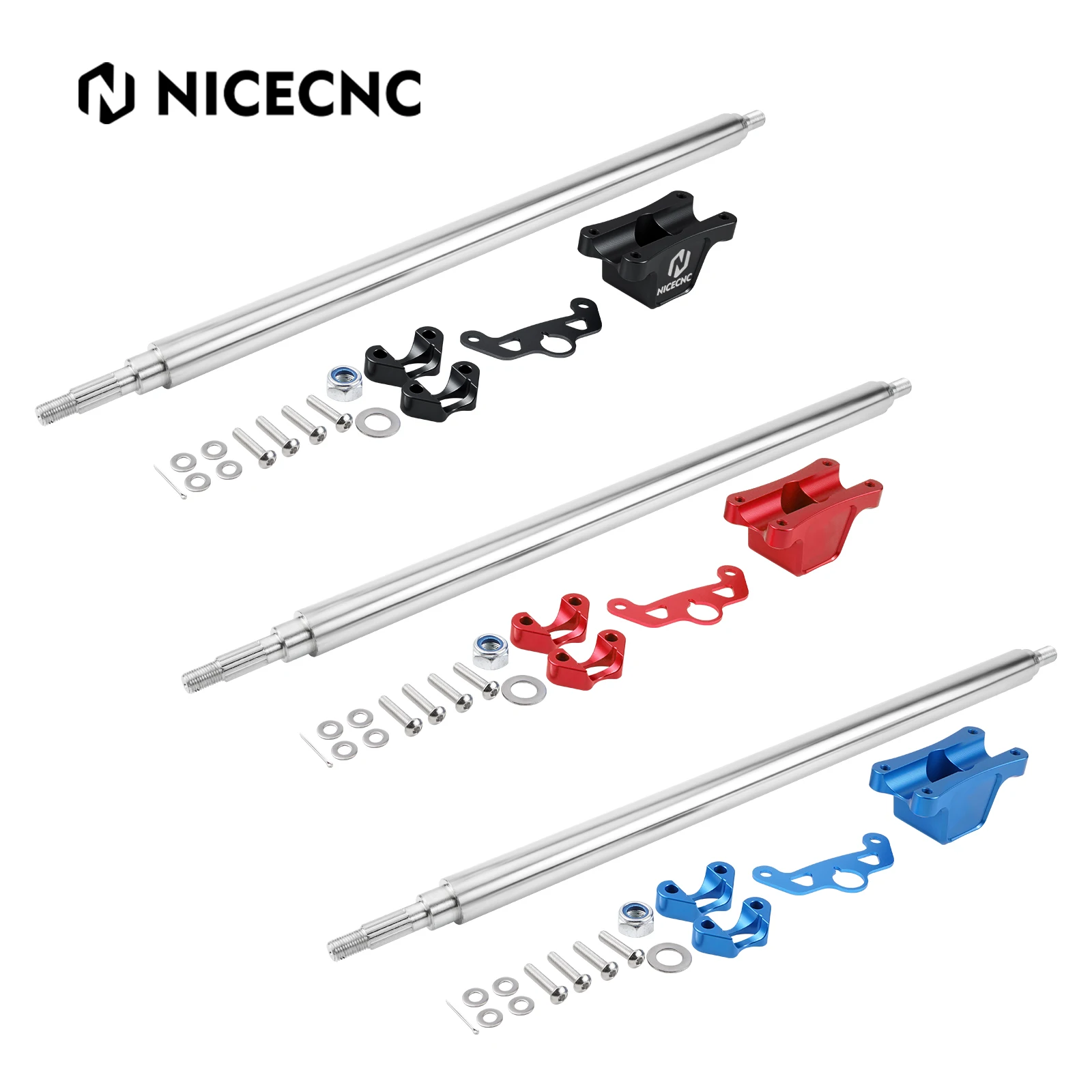 

NICECNC For Raptor Yamaha 700 45# Steel & 6061 Aluminum Alloy Steering Stem Shaft 28mm For Yamaha Raptor 700 700R 2013-2024