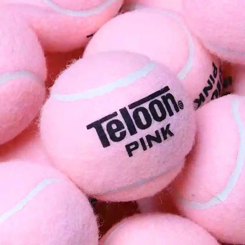 TELOON Pink Tennis Balls for Beginner Wearable High Elastic Training Pink Balls for Girls 2Pcs/lot