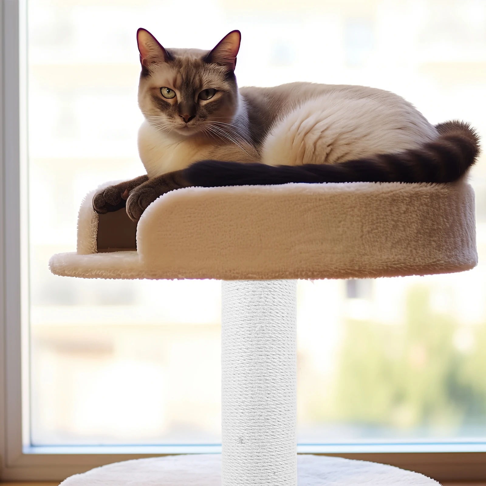 

Thick Durable Cat Scratching Post Hemp Rope Wear-Resistant Kitten Scratcher Indoor Floor Scratch Column Claw Replacement Cute