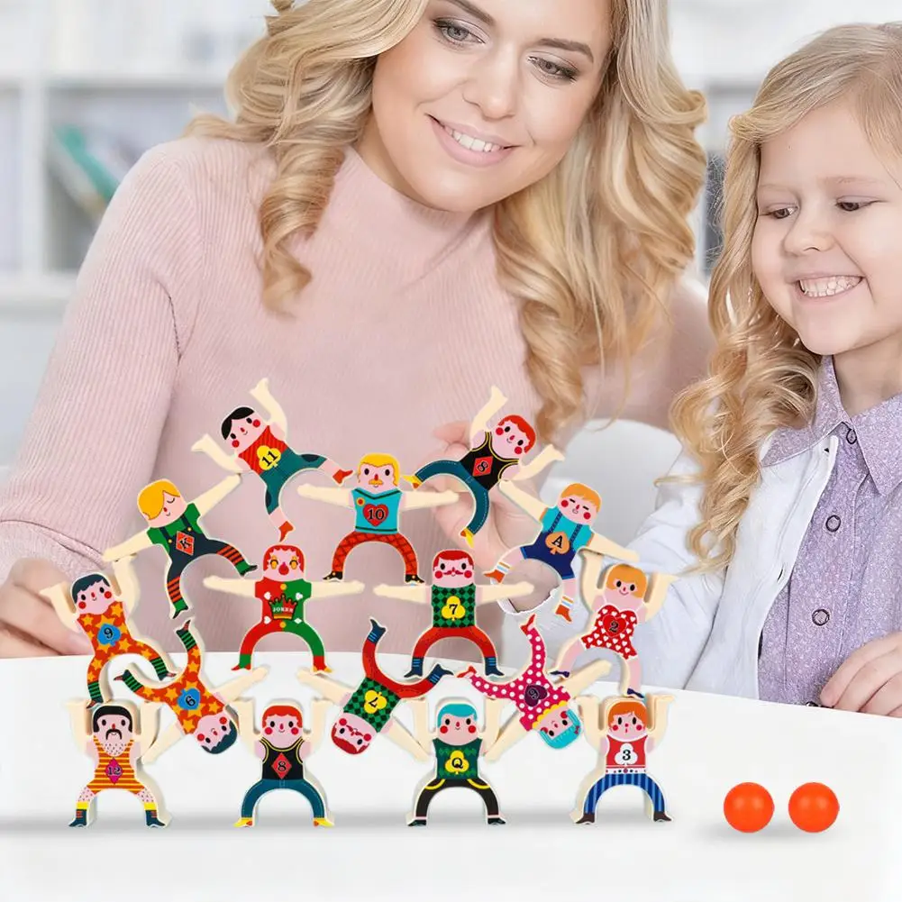 Balanspop Bouwstenen Bord Stapelen Hoge Blokken Spelletjes Spelen Vroeg Educatief Speelgoed Voor Kinderen Kinderen DIY Montessori Speelgoed