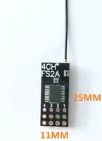 1-10PCS FS2A-4CH FS2A 2.4G AFHDS 2A 4CH PWM Mini MICRO Receiver for FLYSKY FS-I6 I6X I6S I10 I8 RC FPV Airplane Fixed-Wing Drone