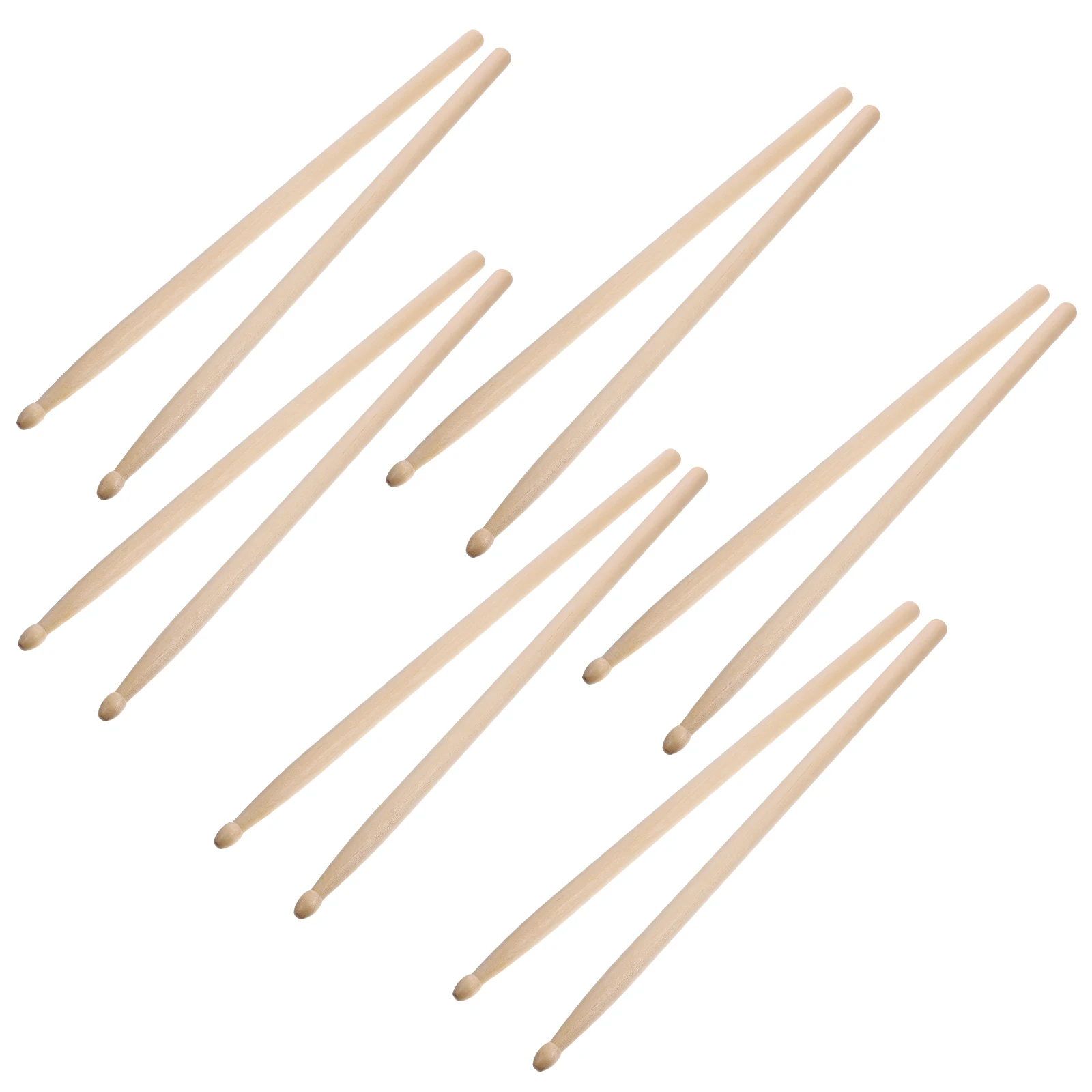 

6 Pairs Drum Stick Drumsticks Mallets Accessory Accessories for Musical Instruments Kit Maple Wood Percussion