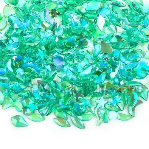 Boutique 200pcs/pack Resin Fancy Different shapes RhinestoneDIY Nail Art Jewelry Accessories No deformation no fading