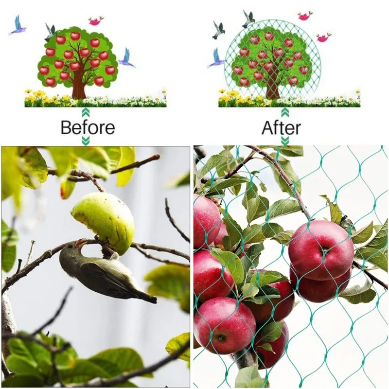 

Y51A-Сетка для птиц, 3 шт., для сада, фруктовых деревьев, защита от птиц, оленя, сетка, овощи, растения, не спутывается