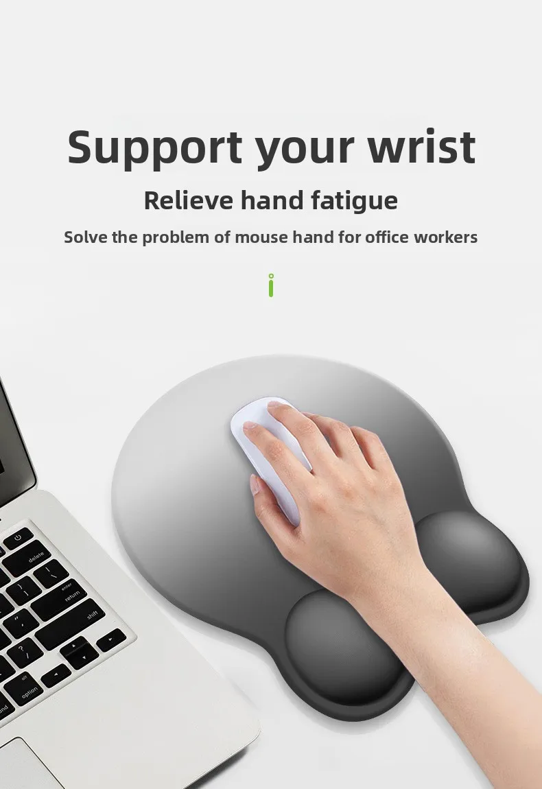 Ergonomische Handgelenkauflage Mauspad Anti-Ermüdungs-Schreibtischunterlage für Büro und Gaming in 9 Farboptionen – Detail 5