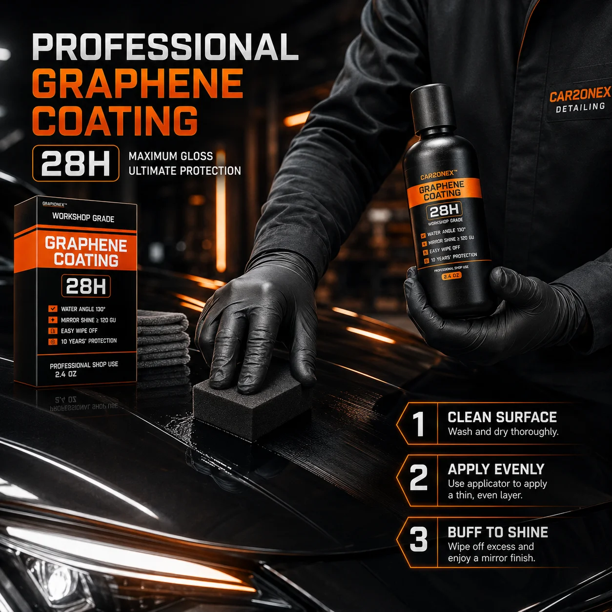 Graphene Nano Ceramic Coating Spray Car Hydrophobic Auto Body Shine Armor Wax Crystal Plating Quick Nano-Coating Paint Cleaner