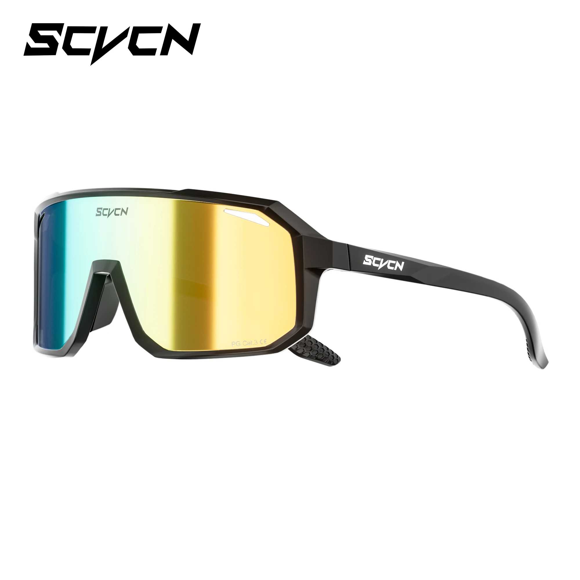 SCVCN Trendige Fahrradbrille, modische Sonnenbrille, MTB-Fahrradbrille, Campingbrille, UV400-Schutzbrille für Herren und Damen