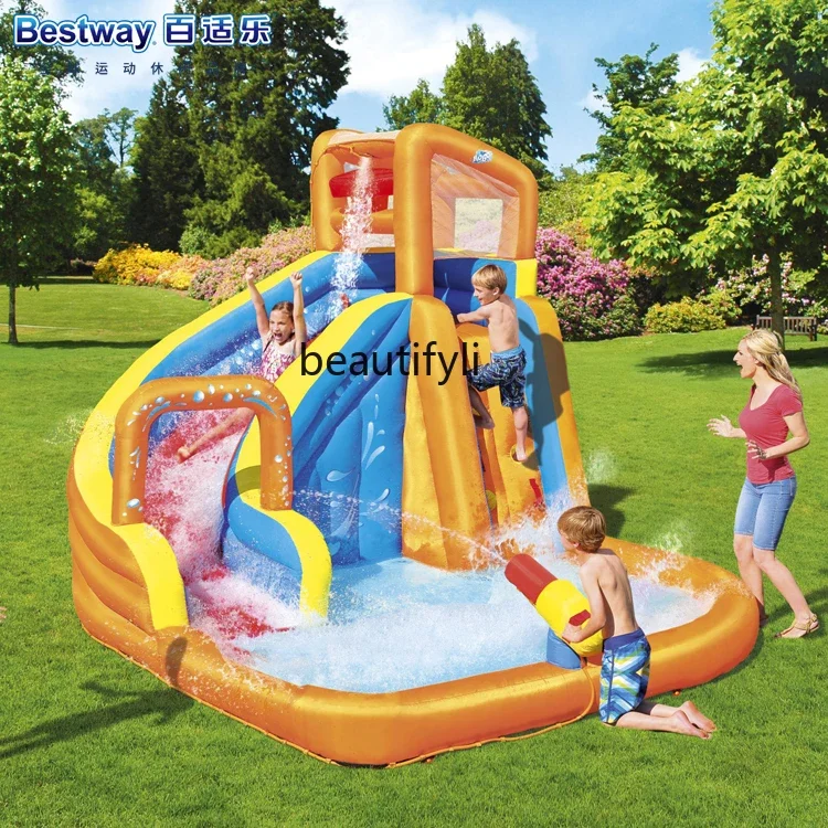 Inflatable Castle Outdoor Large Naughty Castle Trampoline Family Slide Toy Amusement Park