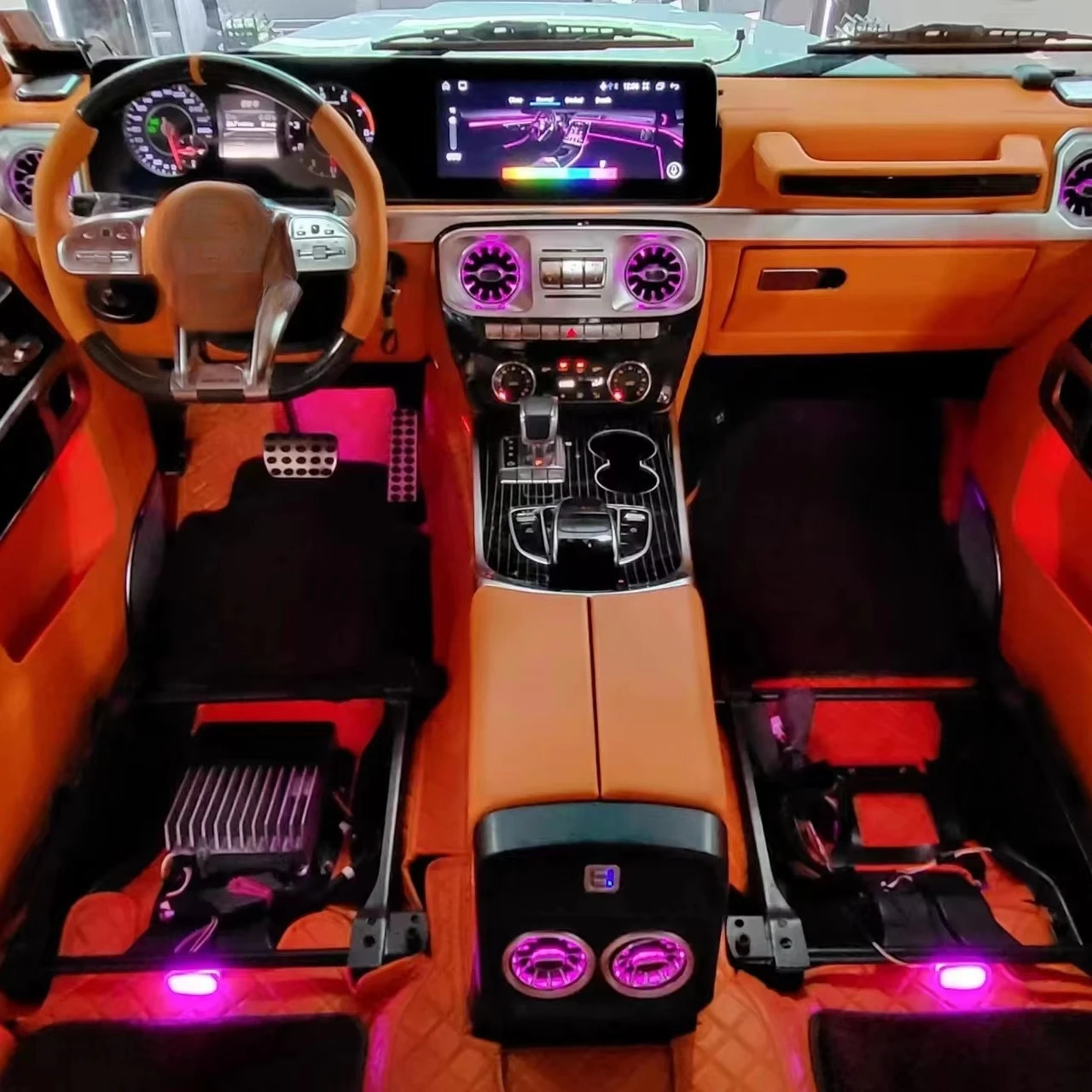 Haobang Hot Sale G-class G-series Benz Big G Interior Model Upgrades Kit With Digital Screen G500 G63 G500 G350 W463