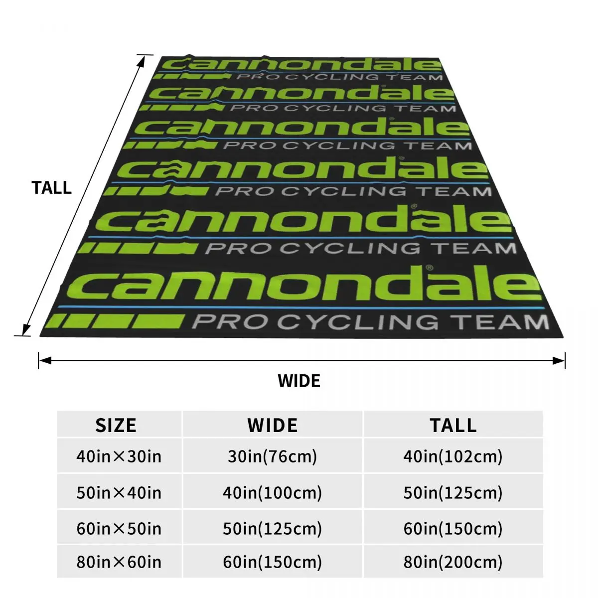 Cannondales Blanket Flannel Sofa Throw Blanket Lightweight for Home Bedroom Travel Throws Bedspread Quilt