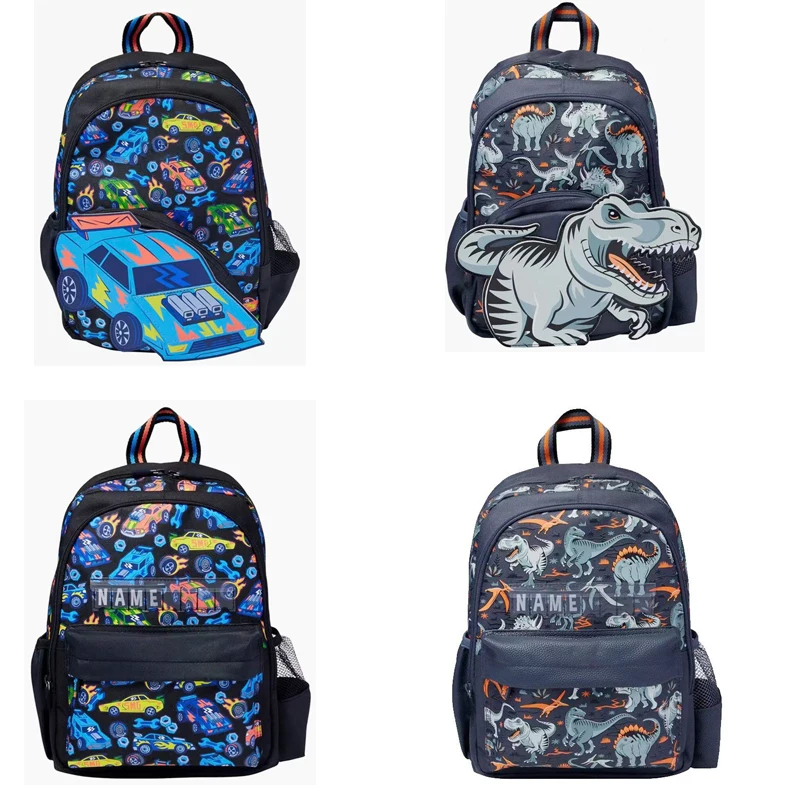 オーストラリアの小学生向け漫画柄バックパック、子供用大容量バックパック、バイクライダー用クロスボディバックパック