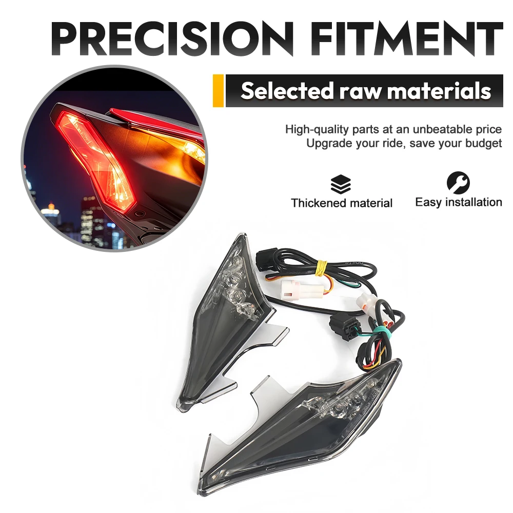 Motorcycle Flasher LED Turn Signal Light For YAMAHA YZF R7 YZFR7 2022-2025 Integrated LED Rear Turn Signals Indicators Taillight