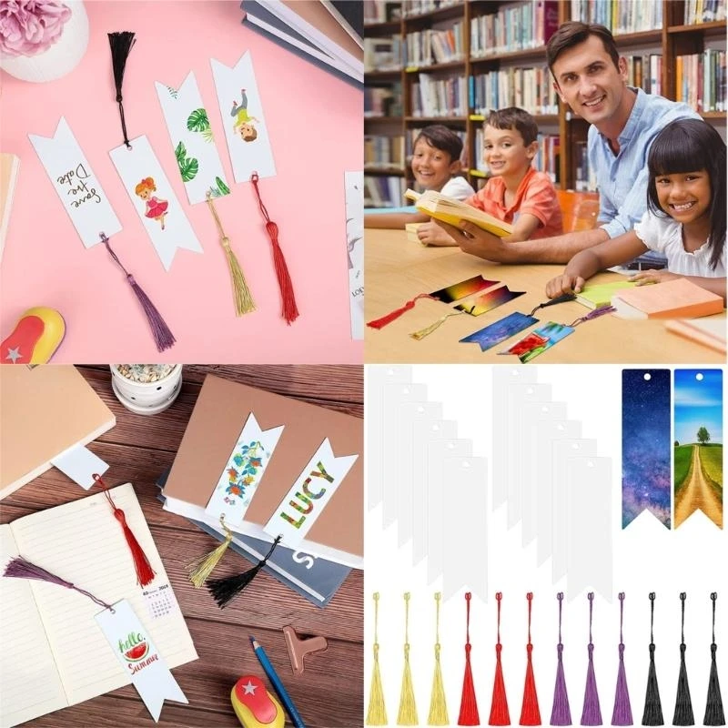 

HX6A 12 шт. Прозрачные закладки Пустые закладки Акриловые закладки Эстетические закладки