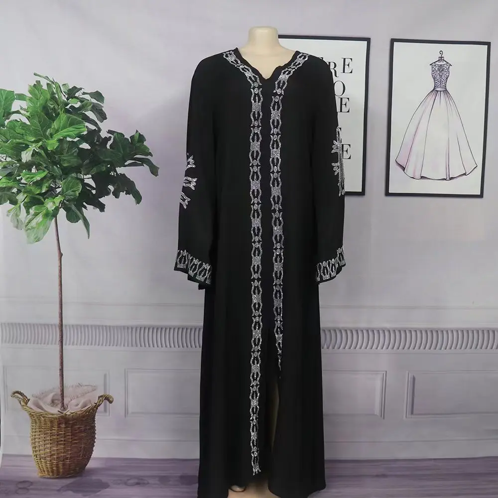 Vestido de Ramadán Abaya para mujer, caftán musulmán de Turquía, Hijab, cárdigan, bata Kimono, ropa islámica