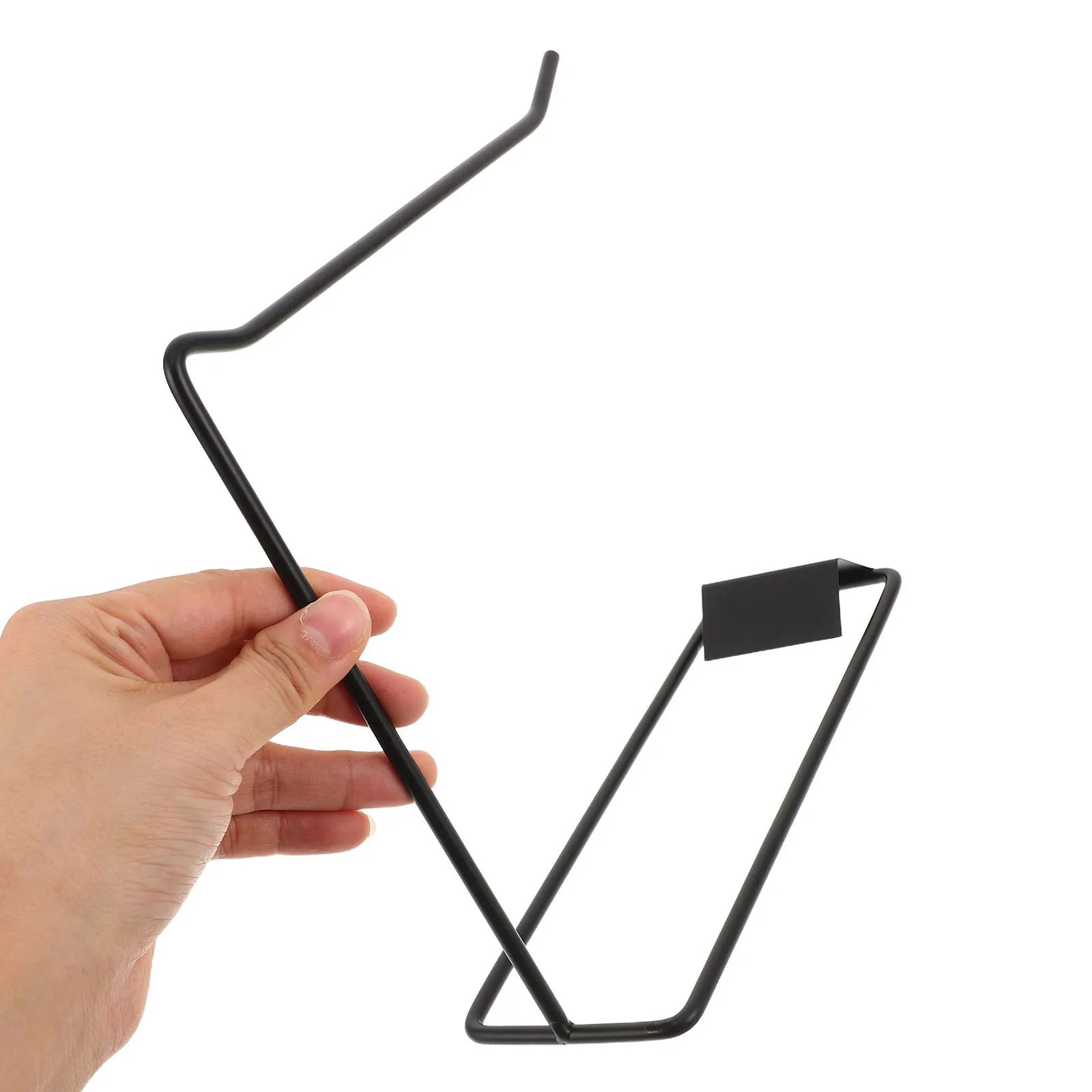 3Pcs Nail Display Stand Rack Black Iron Matte Finish Nail Color Card Holder Stable Nonslip Base Manicure Display